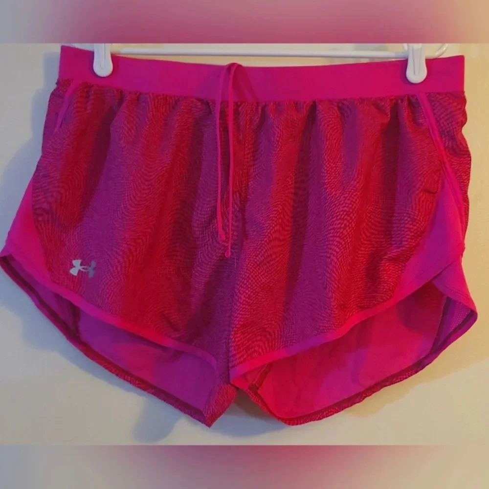Under Armour Fly-By 2.0 Printed Women's Printed‎ shorts Size XL EUC